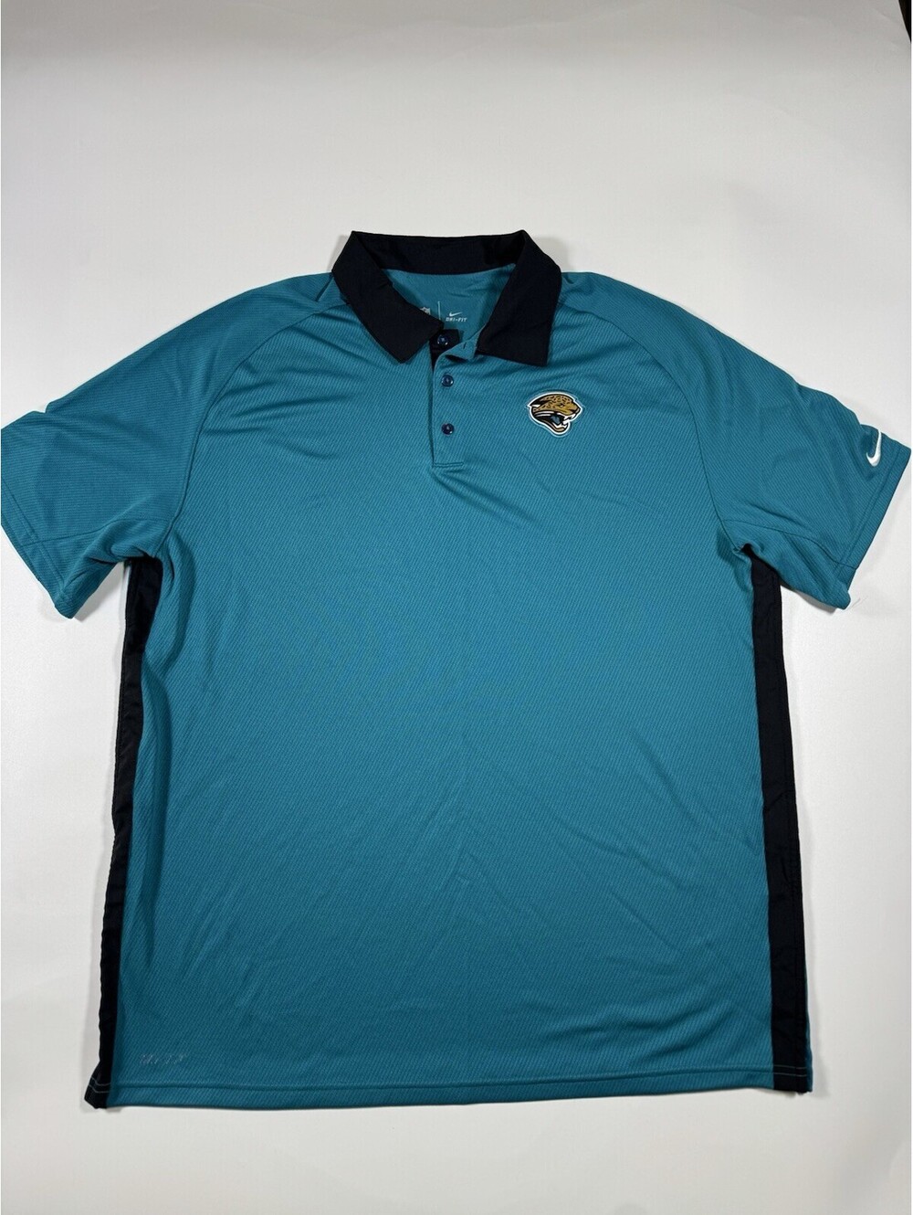 Nike Jacksonville Jaguars On Field Dri-FIT Polo Shirt Mens XL NFL Teal